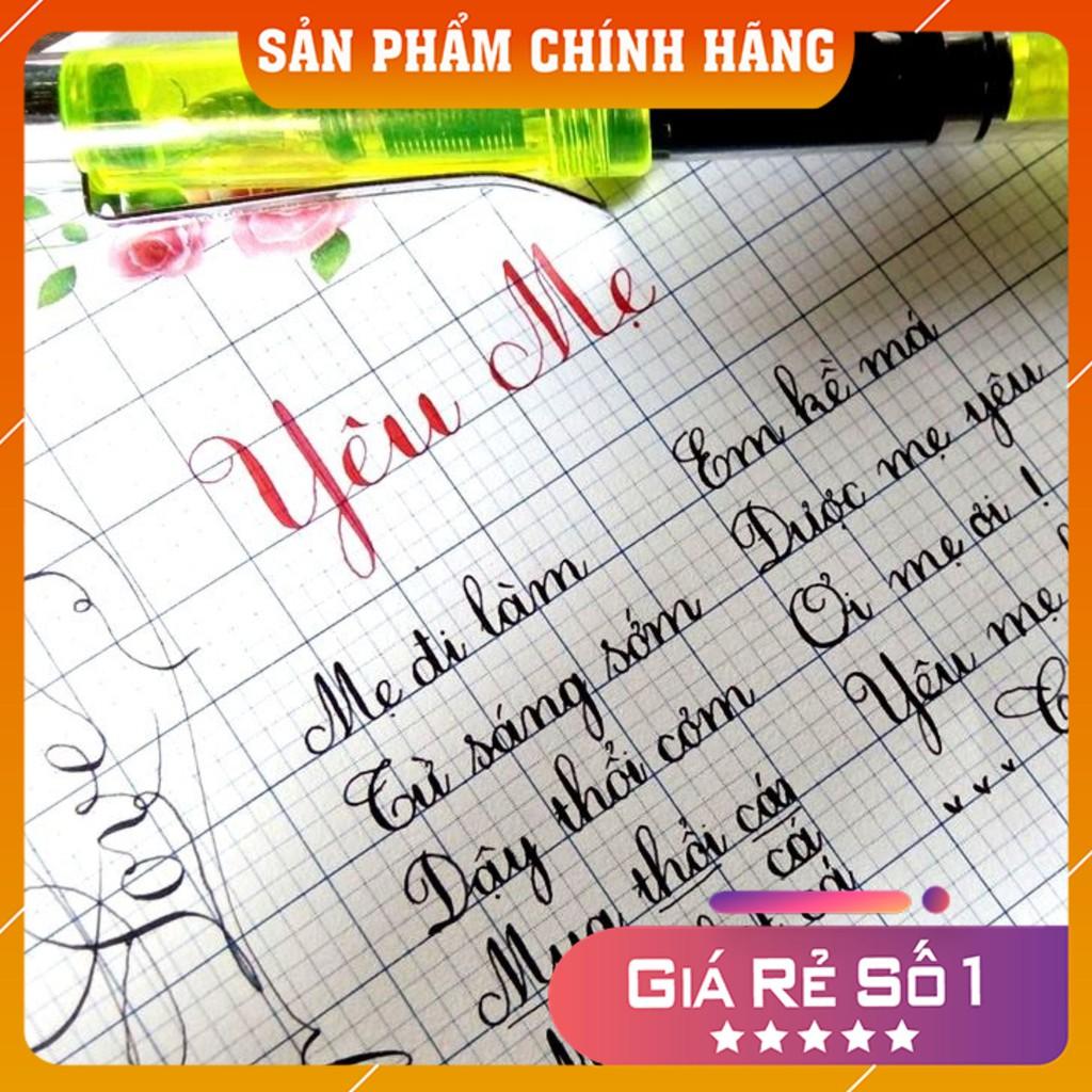 Bút Mài Thầy Ánh Nét Thanh Nét Đậm – Bút Máy Ánh Dương Ngòi Kim Tinh Lá Tre SH048