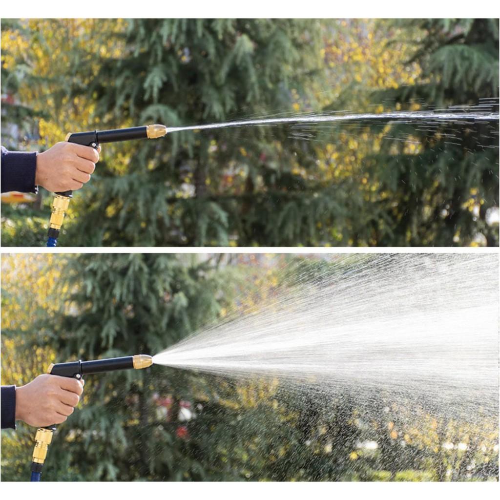 Bộ Xịt Rửa nhà cửa kiêm chức năng Tưới Cây Tăng Áp TPE Japan 15m co giãn - Home and Garden
