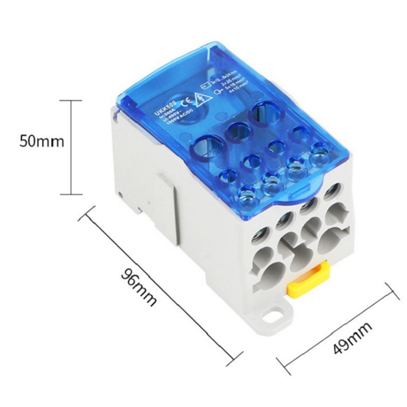 Din Rail Terminal Case Block Distribution Box, Electrical Junction Box for Power Distribution Cabinets