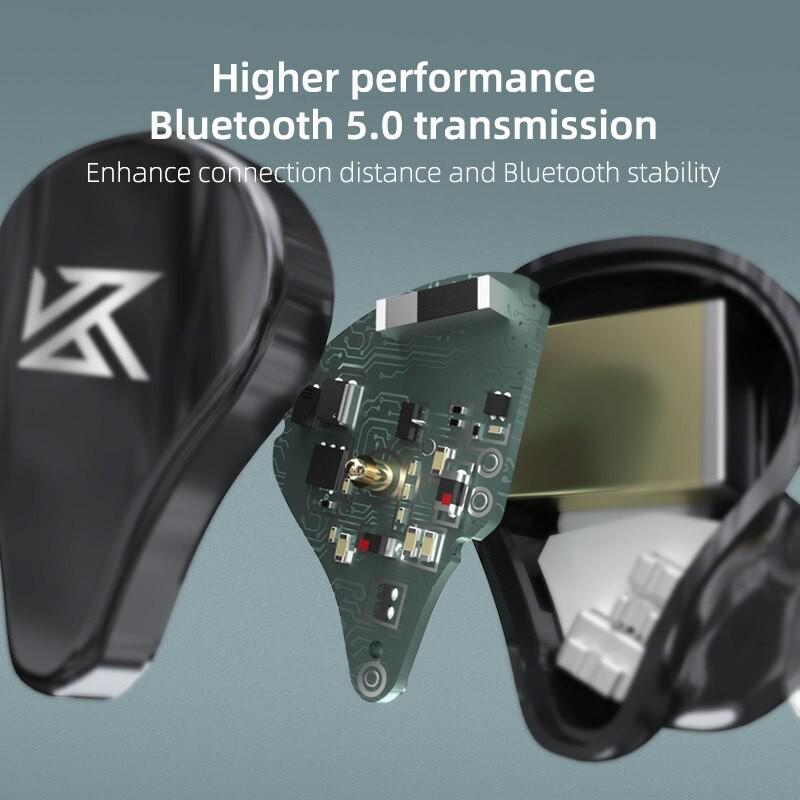 Tai nghe Bluetooth 5.0 KZ SA08 gaming nhét tai điều khiển cảm ứng 8BA - hàng chính hãng