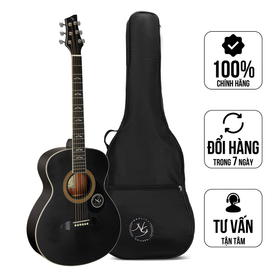 Đàn Guitar Acousitc Notherly Gale GT-300BK - Tặng Kèm Bao Đàn Chính Hãng, Capo, Pick
