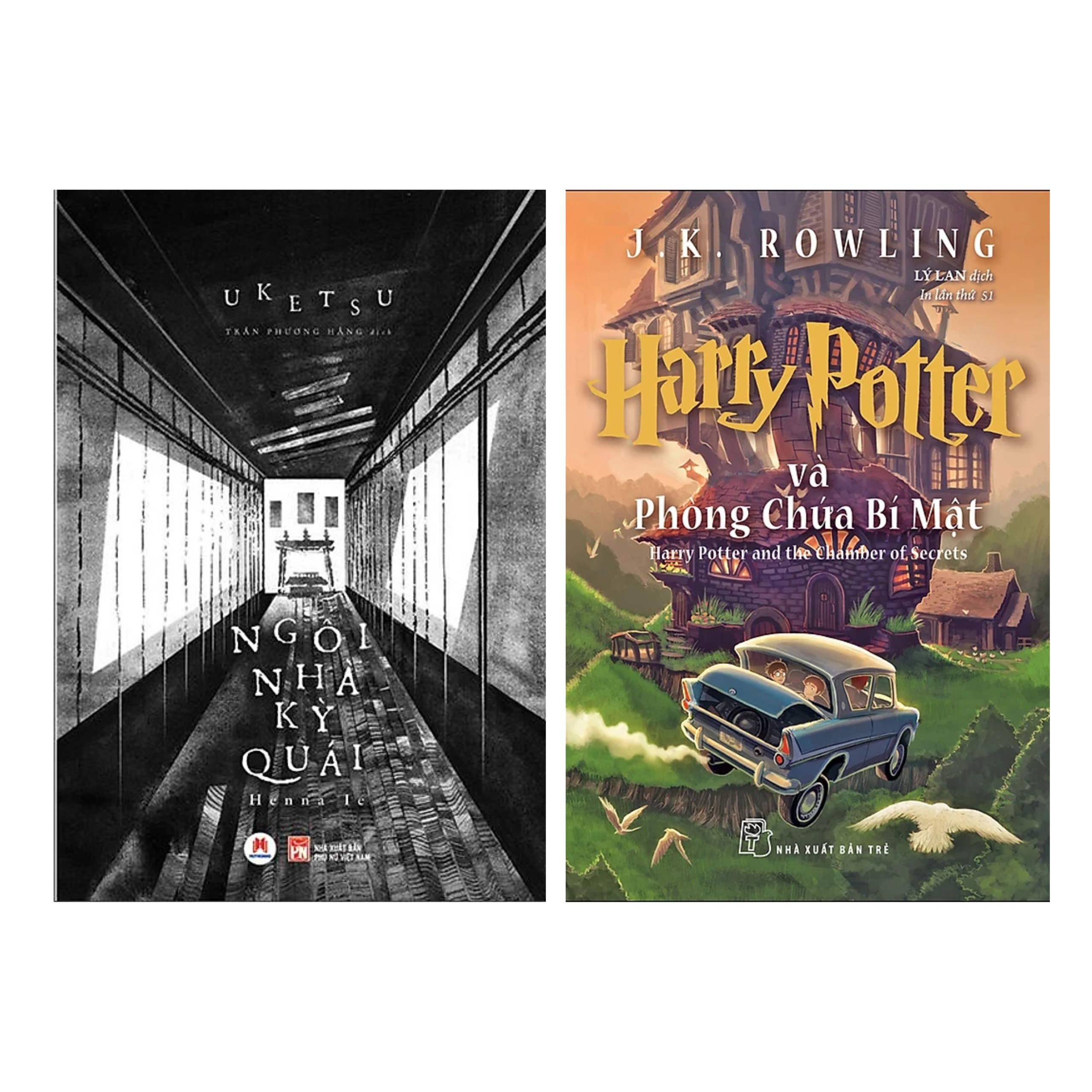 Combo 2 Cuốn : Ngôi Nhà Kỳ Quái + Harry Potter Và Phòng Chứa Bí Mật (Truyện Giả Tưởng - Huyền Bí  - Phiêu Lưu)