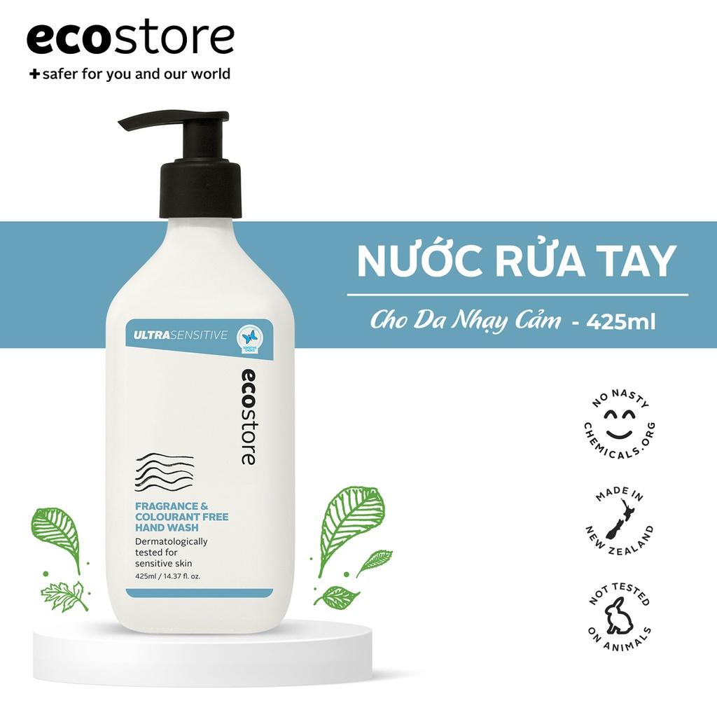 Ecostore Nước rửa tay cho da nhạy cảm gốc thực vật refill 425ml (Ultra Sensitive Hand Wash