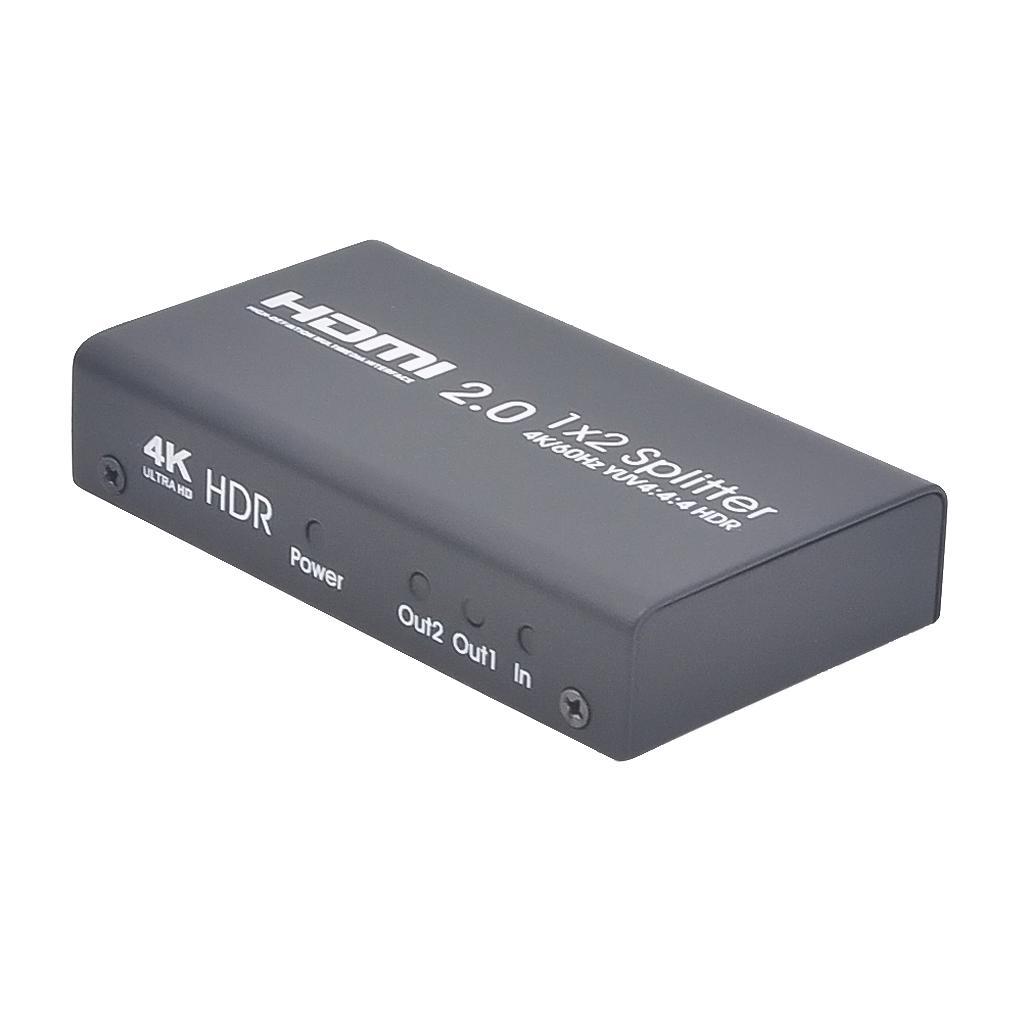 1x2 4K 1080P HUB 3D HDMI Splitter Amplifier Switcher For HDTV PC PS3 DVD