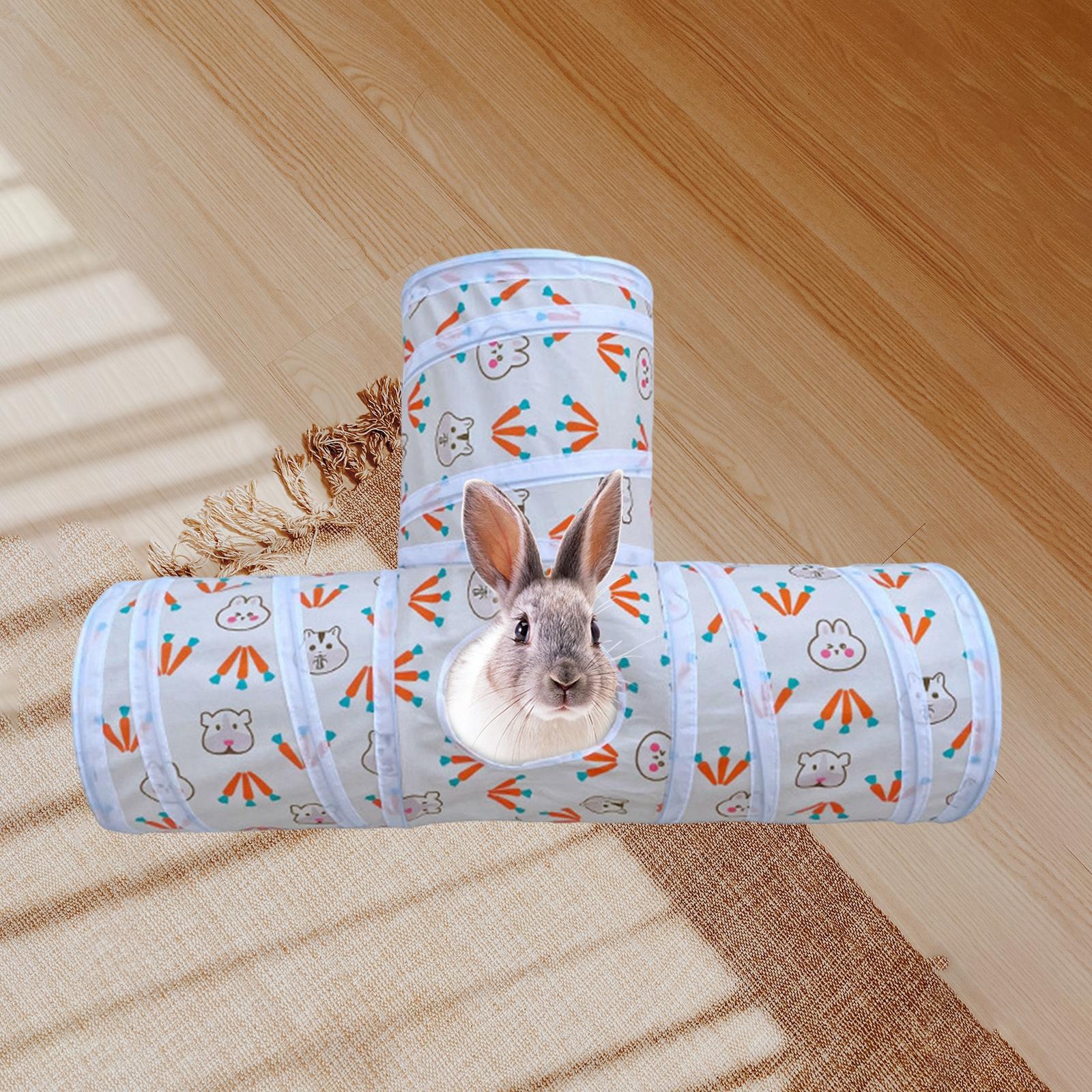 Pet Cat Tunnel Hanging Toy Ball Collapsible Training for Puppy Rabbit Kitten T