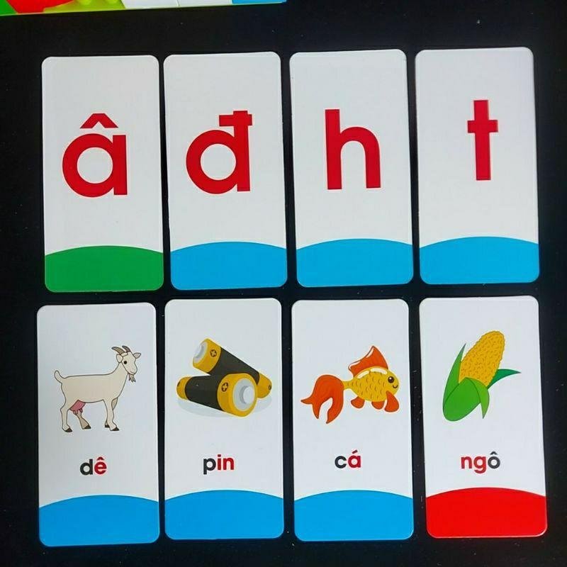 Flashcard - thẻ chữ cái và chữ ghép đánh vần tiếng việt