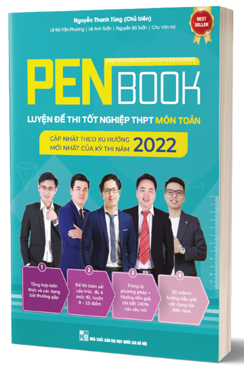 PENBOOK Luyện đề thi Tốt nghiệp THPT môn Toán