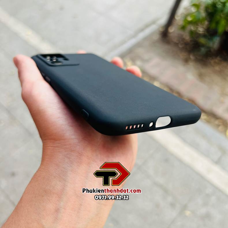 Ốp lưng cho Xiaomi 12T dẻo màu đen bảo vệ camera sau, chống bám vân tay