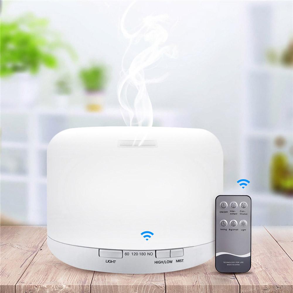 Điều Khiển Từ Xa Máy Tạo Độ Ẩm Không Khí Khuếch Tán Tinh Dầu 500ML Đèn LED Hương Thơm Khuếch Tán Điện Siêu Mát Phun Sương Tạo Phun Sương Tạo Ẩm Hình Ếch Con