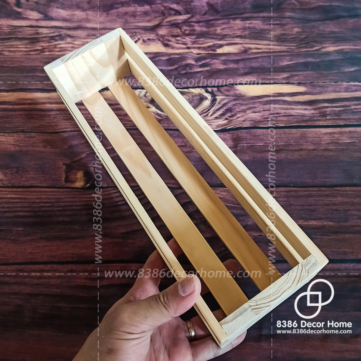 Hộp quà tết, khay gỗ gói quà, Hộp đựng đồ đa năng - Pallet gỗ thông