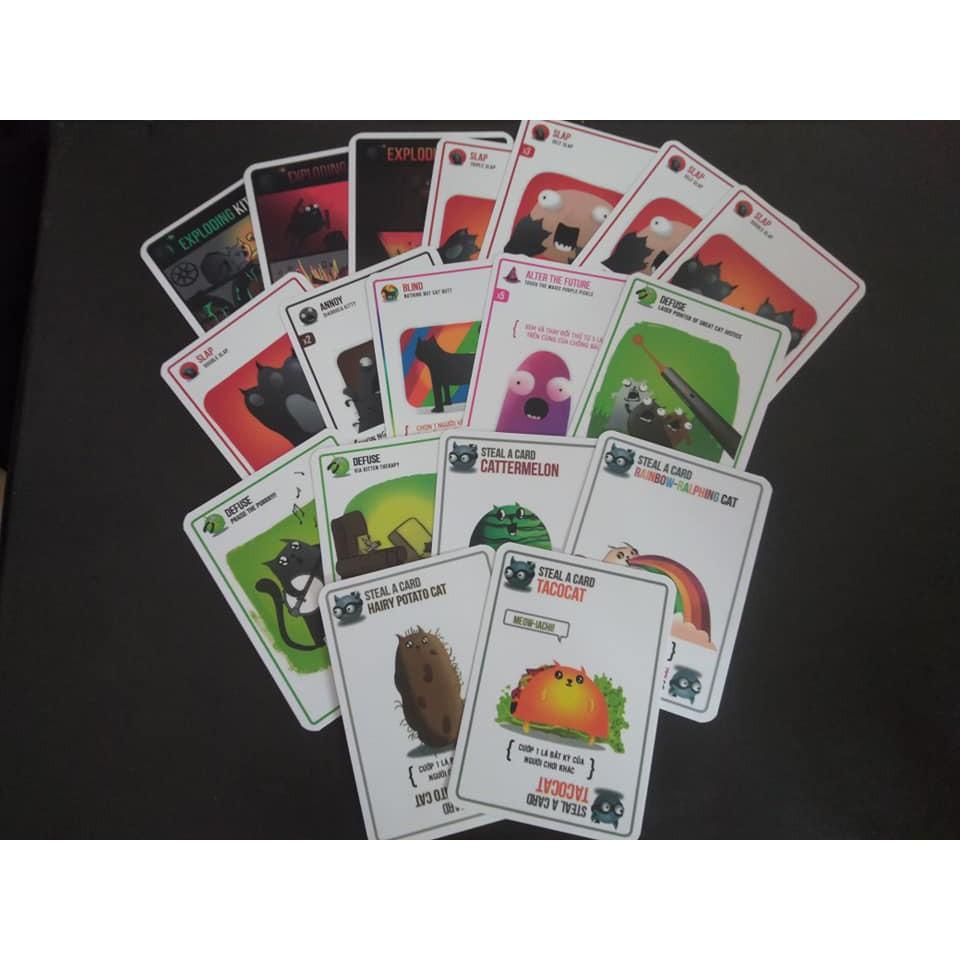 COMBO MÈO NỔ 18+ VS 3 MỞ RỘNG - EXPLODING KITTEN - VIỆT HÓA - GIÁ RẺ - CHẤT LƯỢNG CAO