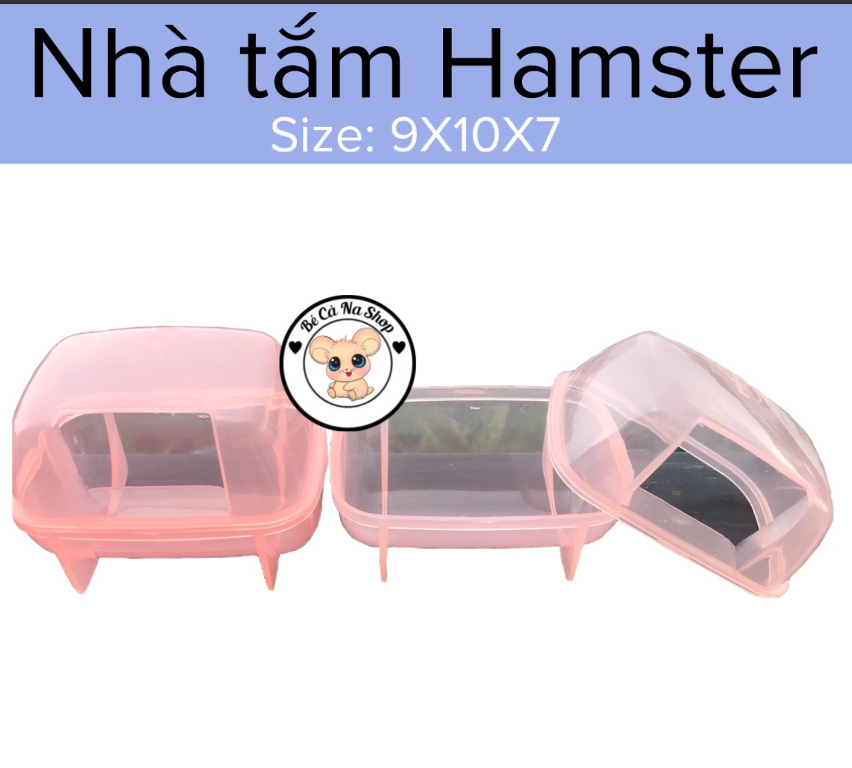 Nhà tắm size nhỏ cho hamster ( bé cà na)