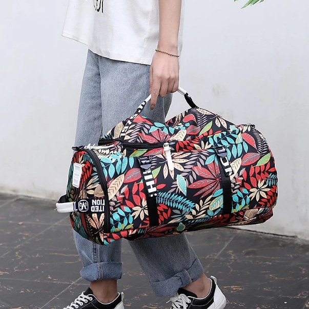 Cao cấp - Balo đeo chéo du lịch dã ngoại Floral 1975K dung lượng lớn