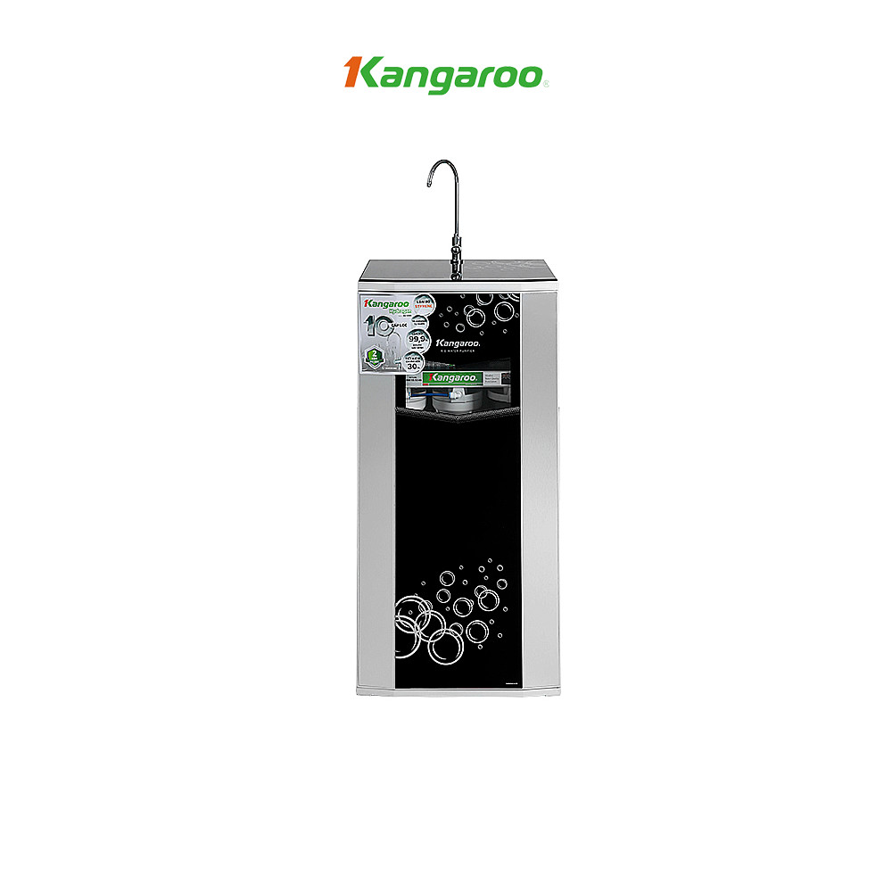 Máy lọc nước Hydrogen Kangaroo Superstyrene RO 10 lõi vỏ tủ VTU màu đen KG10G5 - Hàng chính hãng