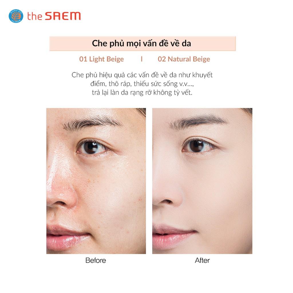 Kem Nền The SAEM Saemmul Airy Cotton Foundation SPF30/PA++ 30g