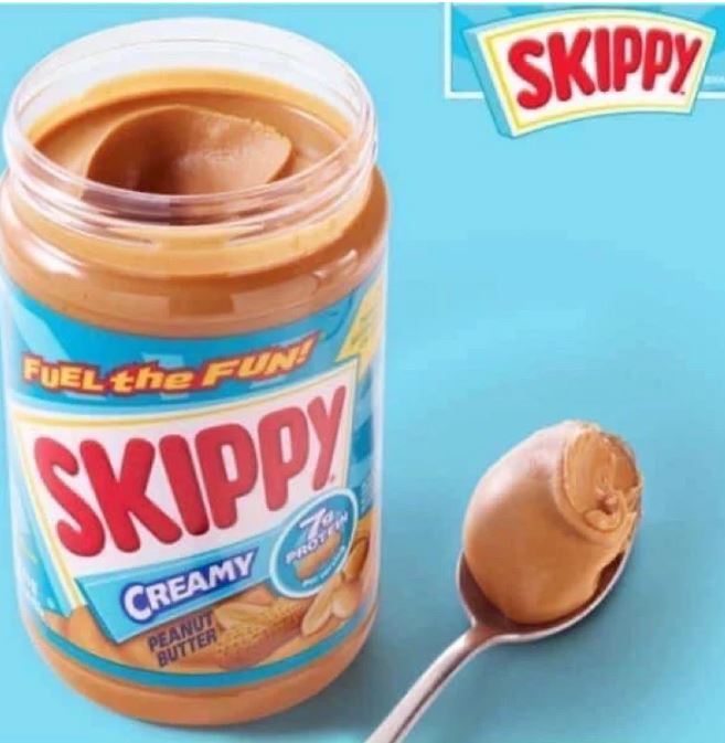 Bơ Đậu Phộng Mịn Skippy Cream Peanut Butter của Mỹ 1,36kg