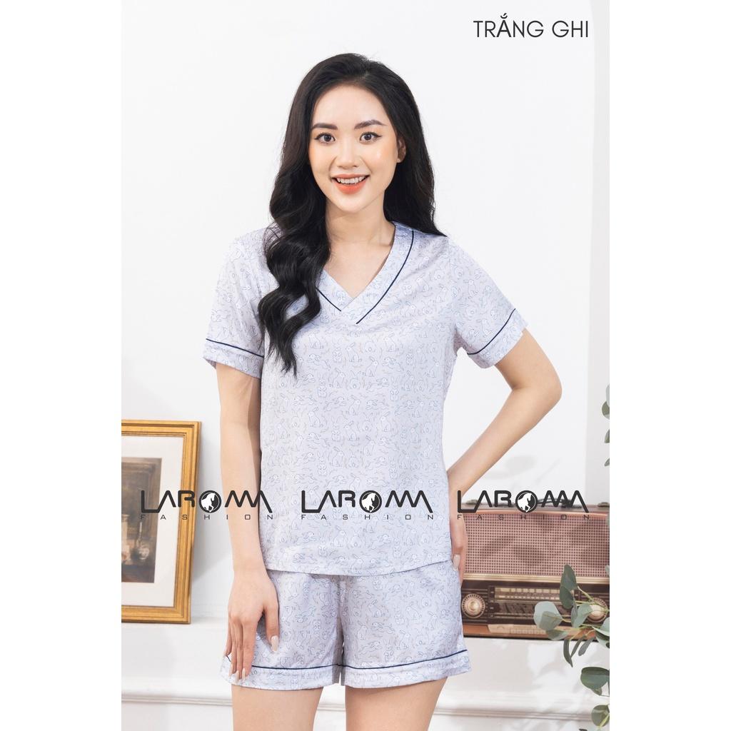 Bộ Pijama họa tiết đùi nữ Laroma