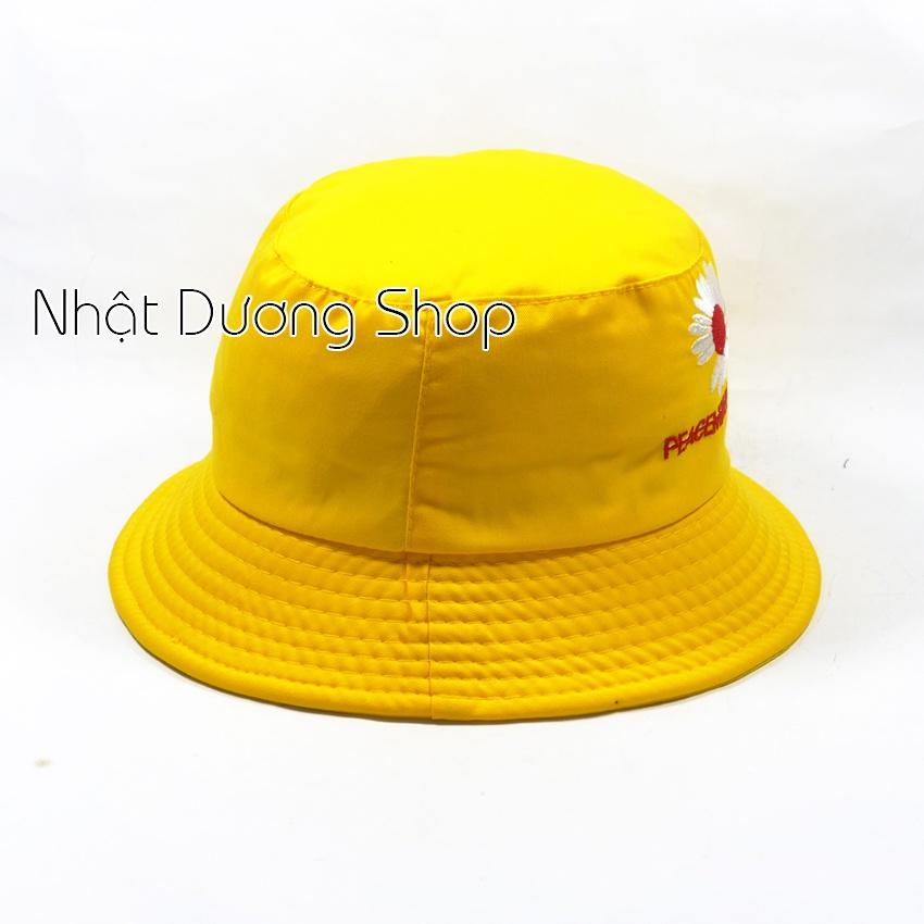 Nón tai bèo Bucket hoa cúc chữ 1 mặt thích hợp cho mọi lứa tuổi và tuổi teen