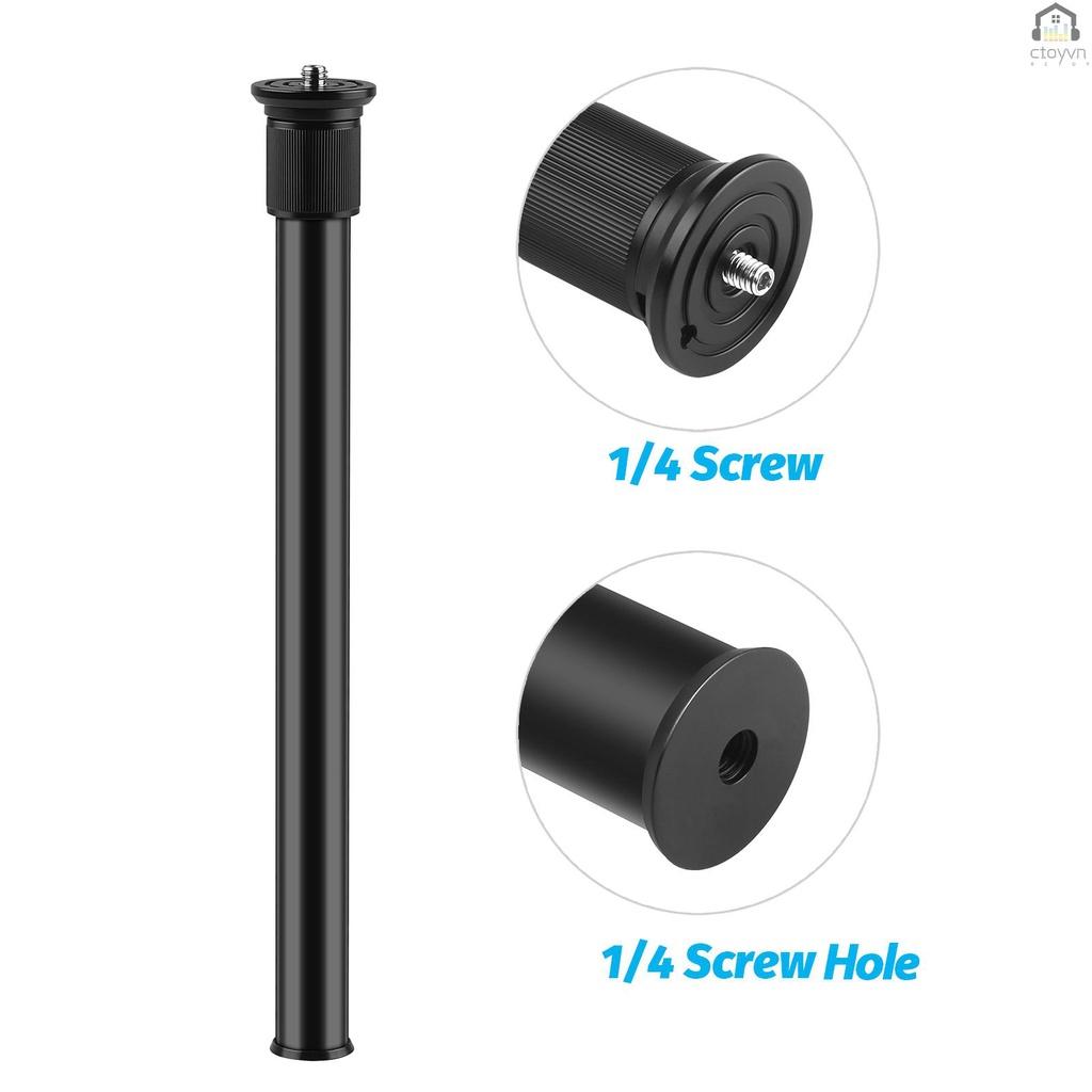 Thanh kẹp chữ C bằng hợp kim nhôm kèm ốc vít 1/4inch có thể điều chỉnh chiều dài 33~60cm cho máy ảnh