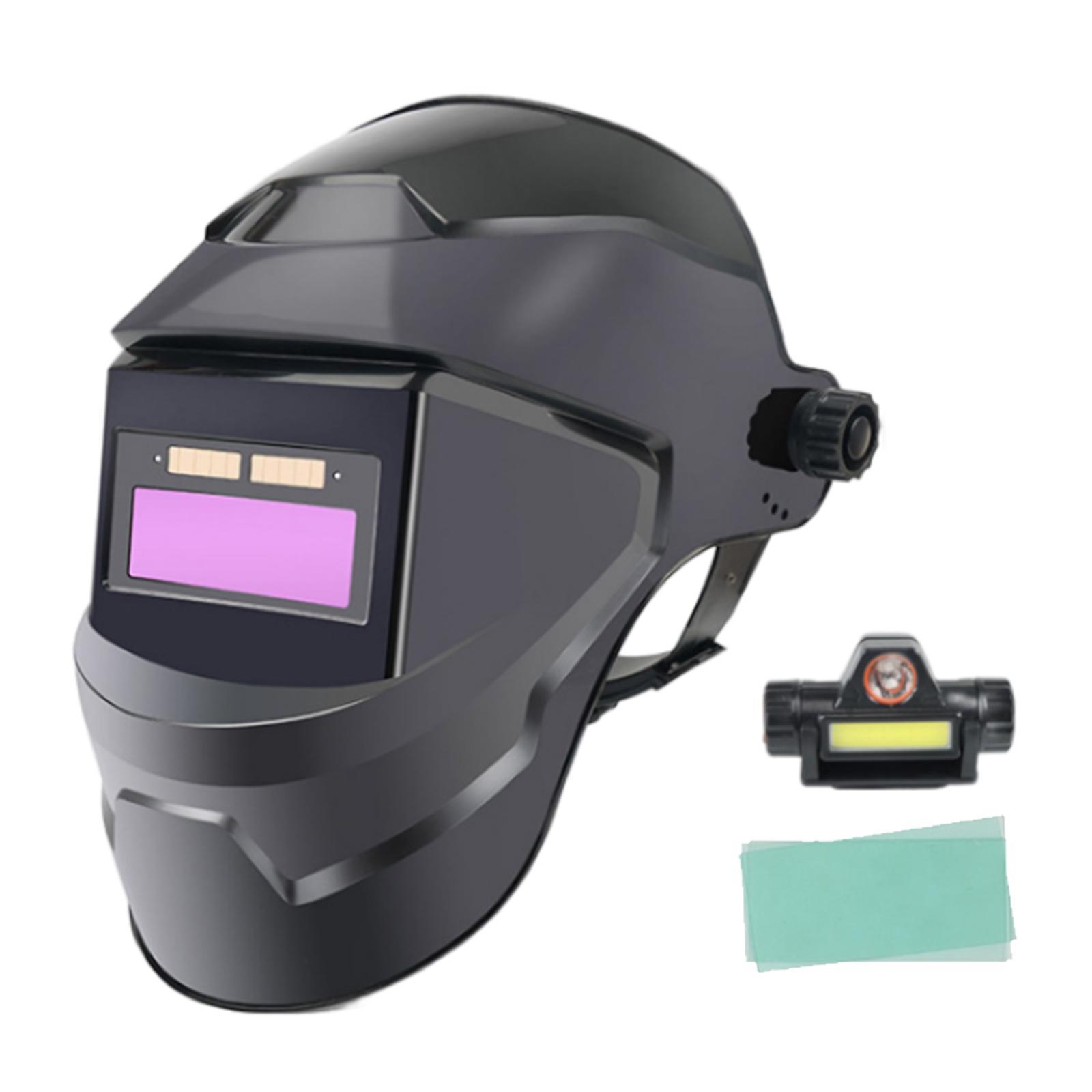 Solar Powered Welding Large View True Color Welder Welding Face Cover