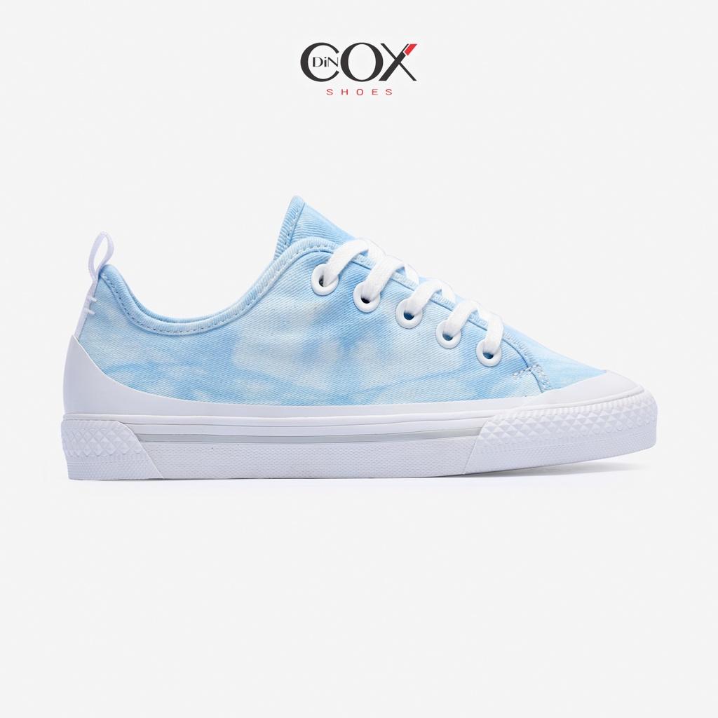 Giày Sneaker Vải Canvas Unisex Chính Hãng DINCOX C20 Blue Tie Dye Sang Trọng Tinh Tế Đơn Giản