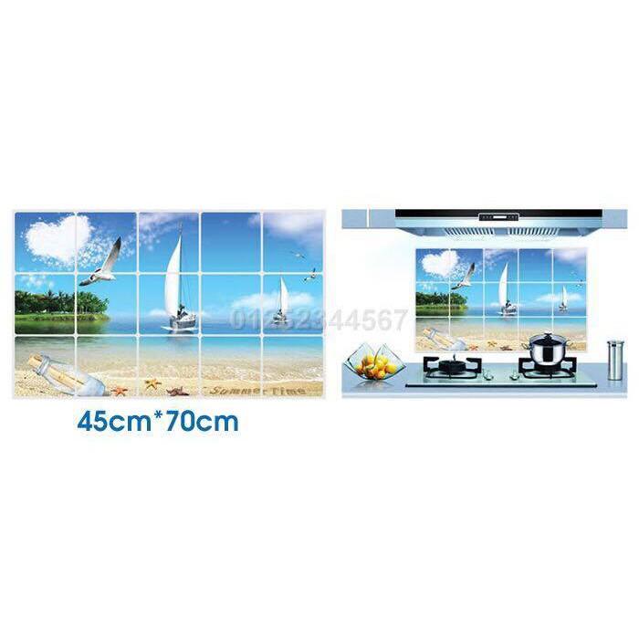 Decal dán tường - dán bếp Cánh buồm