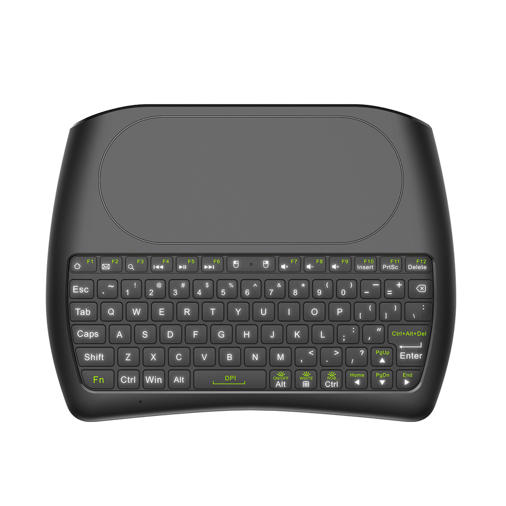 Bàn Phím Không Dây D08 2.4GHz Chuột Cảm Ứng Điều Khiển Từ Xa Cầm Tay Với Đèn LED Dành Cho AnDroid TV Box Thông Minh