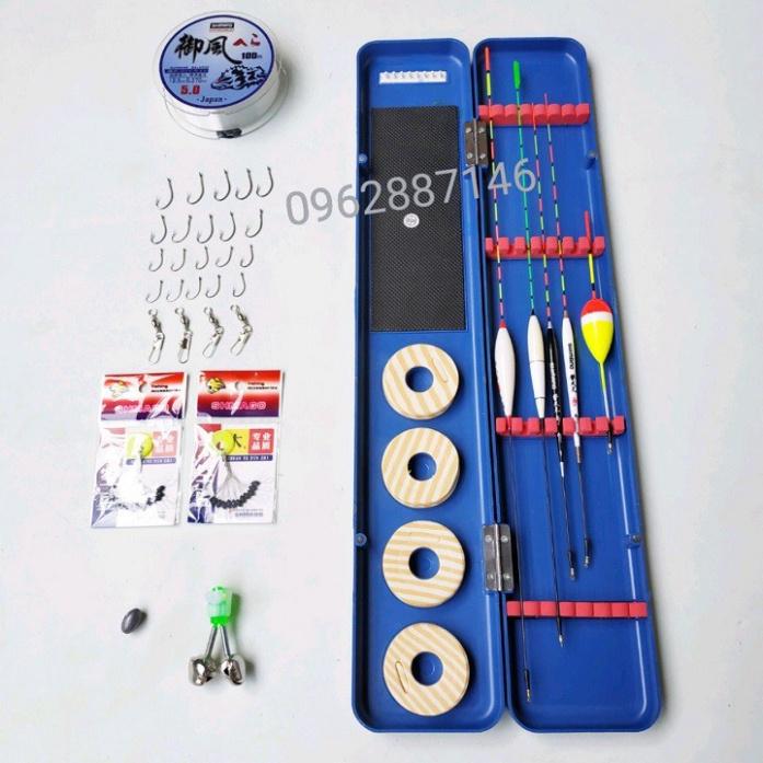 Sale to Combo hộp phao câu cá 5 quả kèm 14 món phụ kiện  - xả hàng tồn