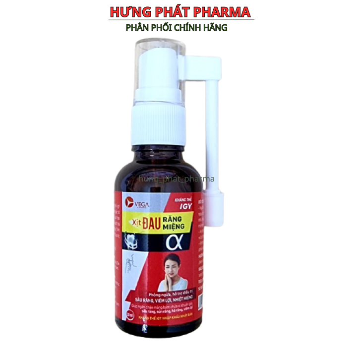 Xịt đau răng miệng α lọ 30ml – Optiz Việt Nam