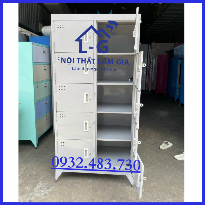 Tủ Sắt Hồ Sơ locker văn phòng 10 cửa _LGTD10C