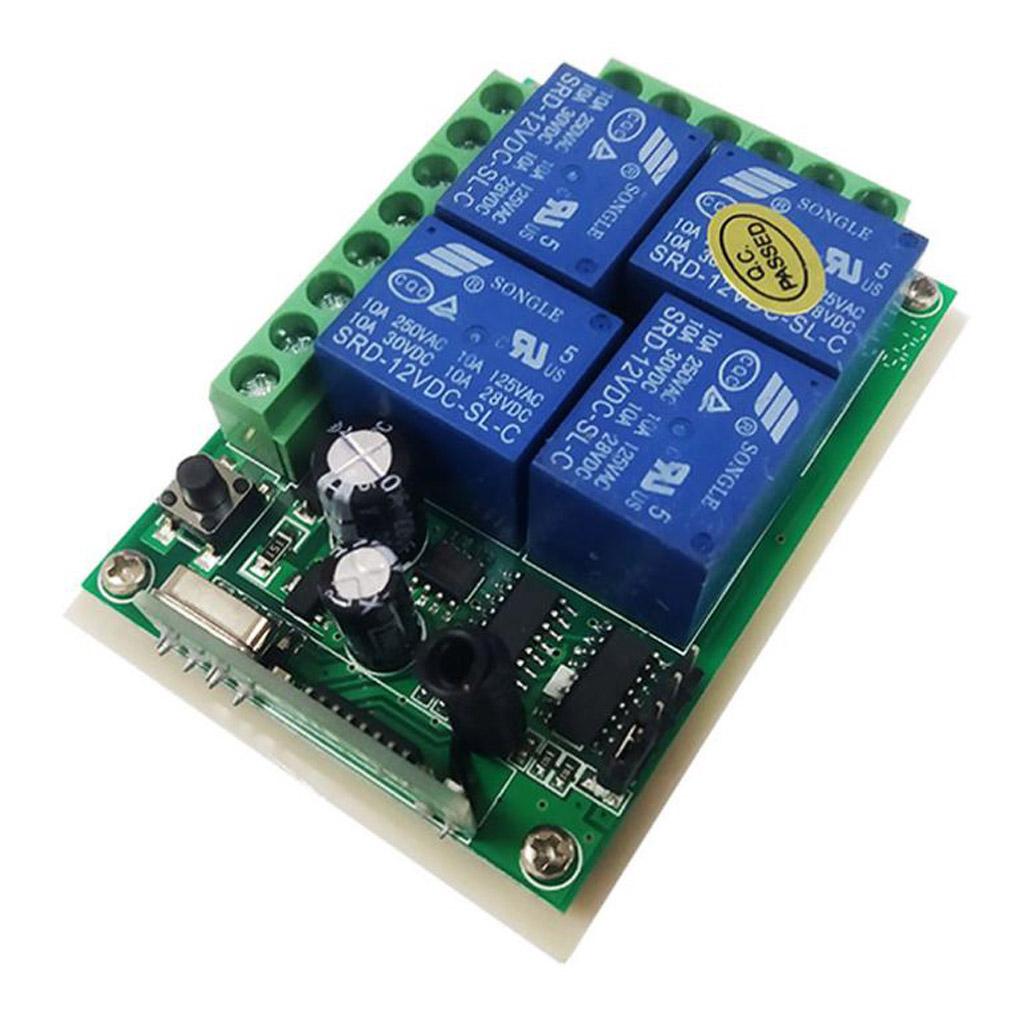4CH Mini Relay Wireless RF Remote Control Switch -Power LED Lamp Controller, Micro Receiver Transmitter 433Mhz