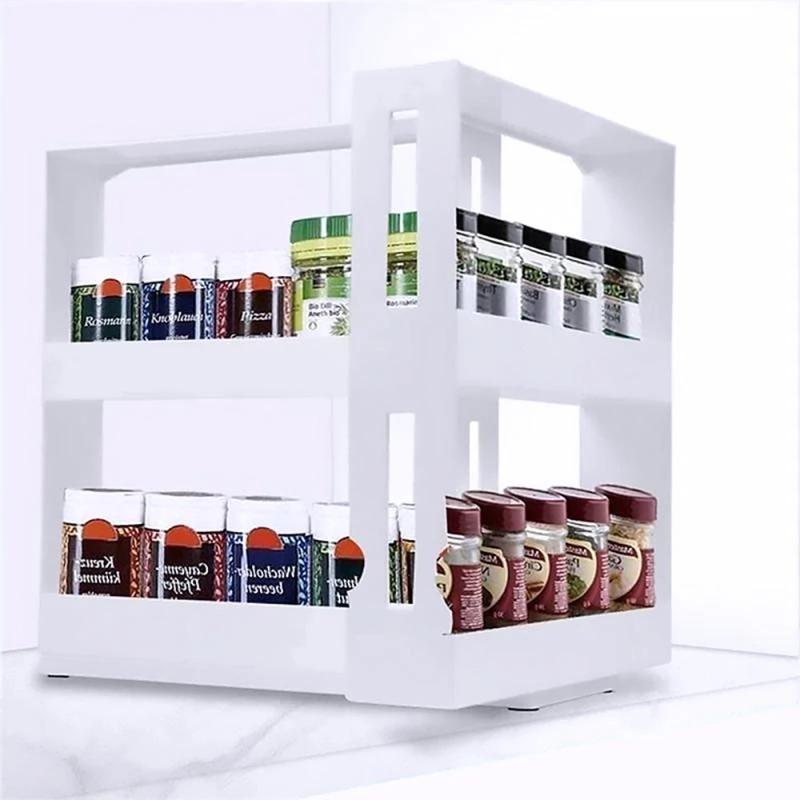 Đa Chức Năng Gia Vị Có Giá Để Đồ Nhà Bếp Xoay Bình Đựng Gia Vị Nhà Tổ Chức Viên Thuốc Đựng Mỹ Phẩm Kệ Đựng Phụ Kiện Nhà Bếp