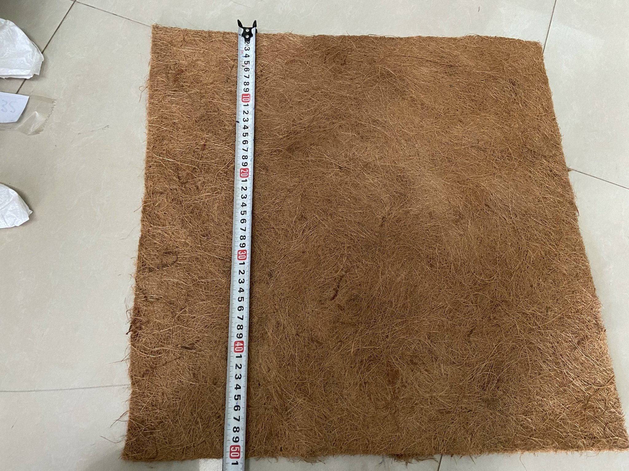 Thảm xơ dừa ép KT 50x50cm, giá thể giữ ẩm cho cây trồng