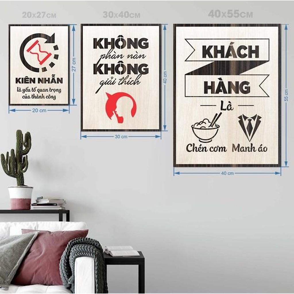 Tranh Phòng Làm Việc TBIG054 Slogan Tạo Động Lực hiện đại &quot;không phàn nàn không giải thích