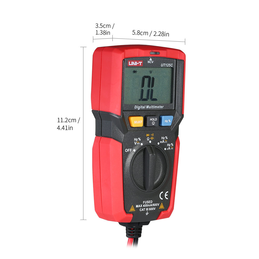 AMPE KẾ VẠN NĂNG KỸ THUẬT SỐ UNI-T UT125C