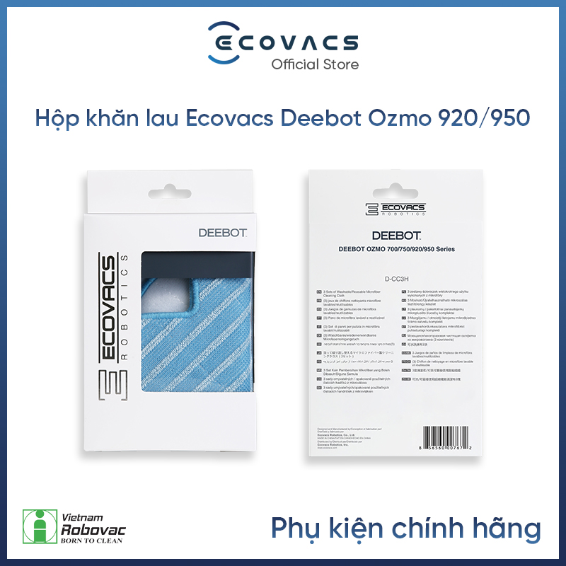 Hộp khăn Deebot OZMO 950 (3 cái) - Hàng chính hãng