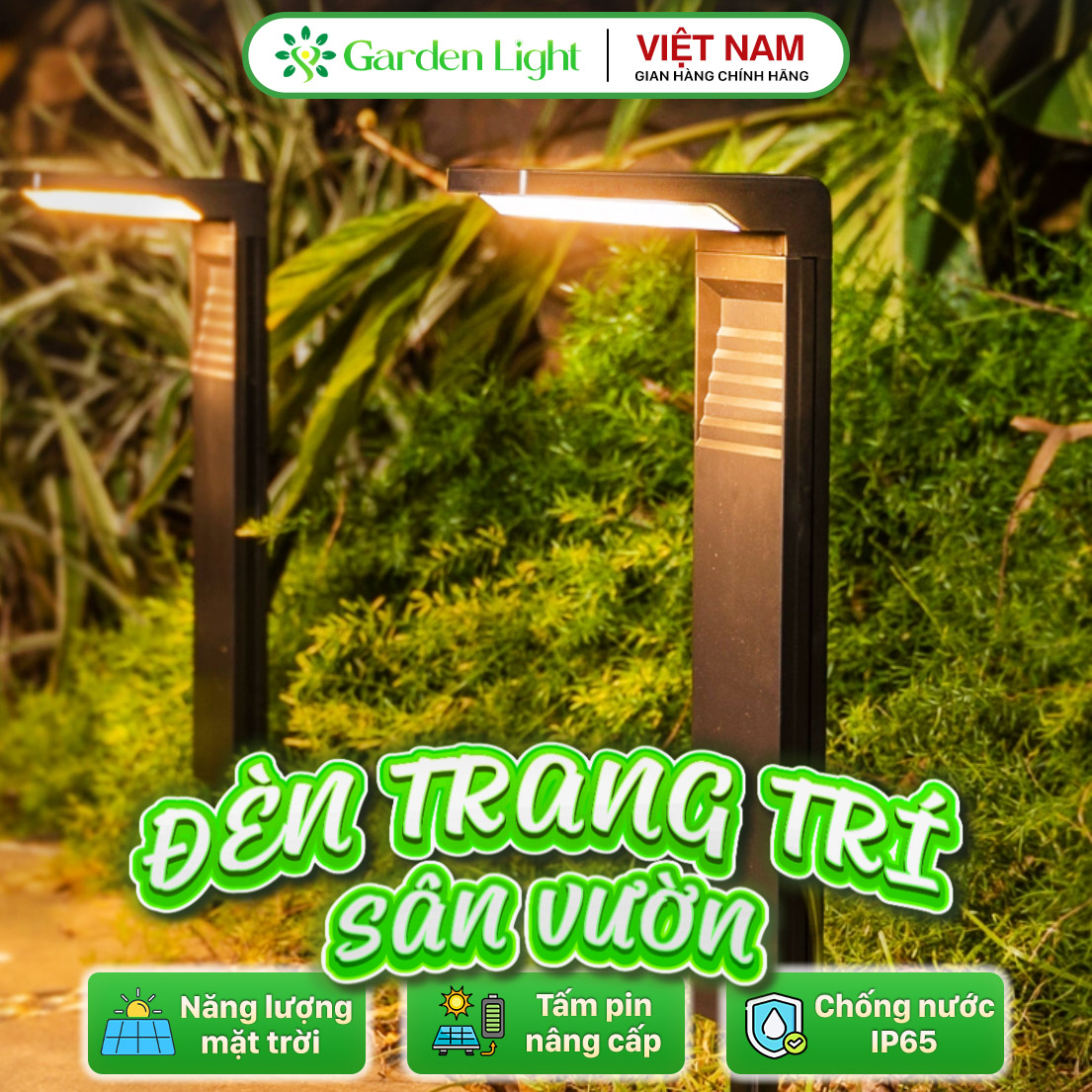 Đèn trang trí năng lượng mặt trời Hình 7, tích kiệm điện, bóng siêu sáng, chống thấm nước - DA3120