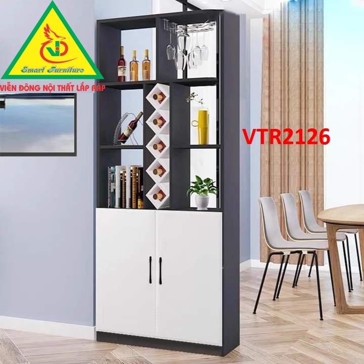 TỦ KỆ TRANG TRÍ KIÊM VÁCH NGĂN VTR2126- Nội thất lắp ráp Viendong Adv