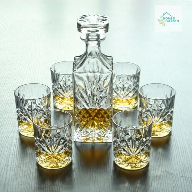 SET BÌNH ly tách Trang trí LISMORE DIAMOND