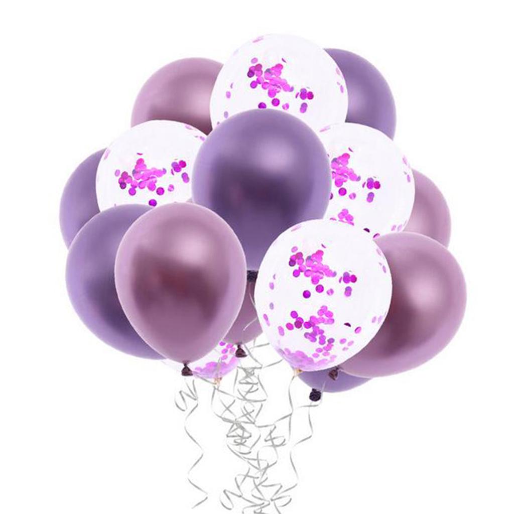 15pcs 12 inch Confetti Balloon Latex Balloon Wedding Party Birthday Decor A