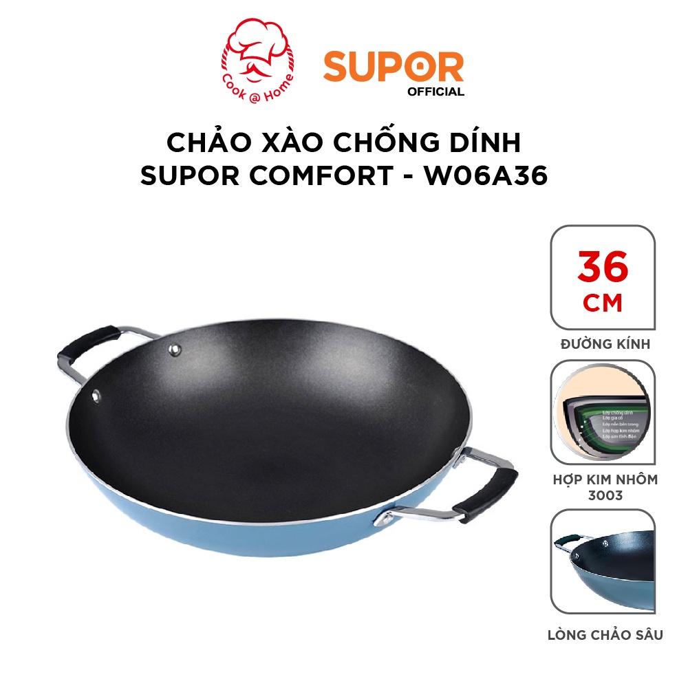 Chảo xào chống dính Comfort Supor 32cm W06A32- 36cm W06A36