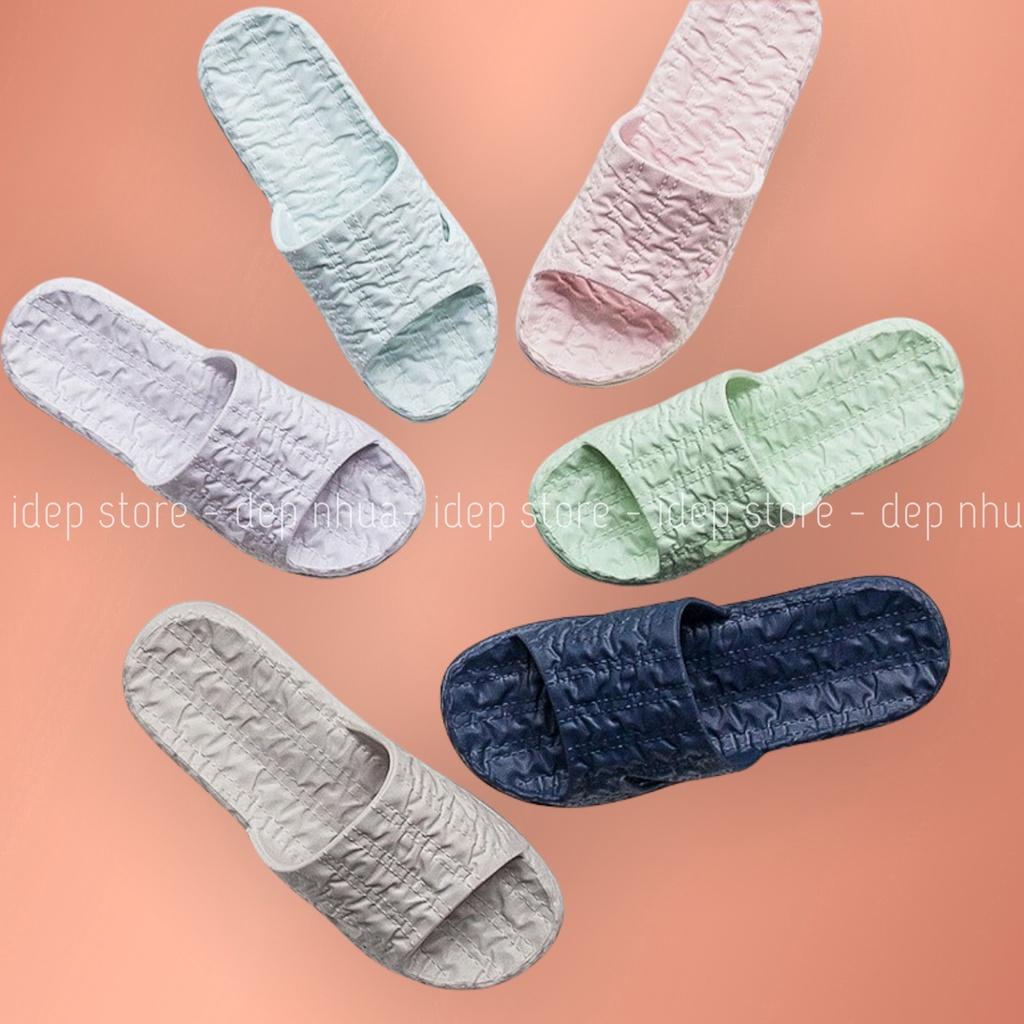 Dép siêu nhẹ quai ngang nam nữ đúc siêu bền đi trong nhà, văn phòng iDÉP- DL172