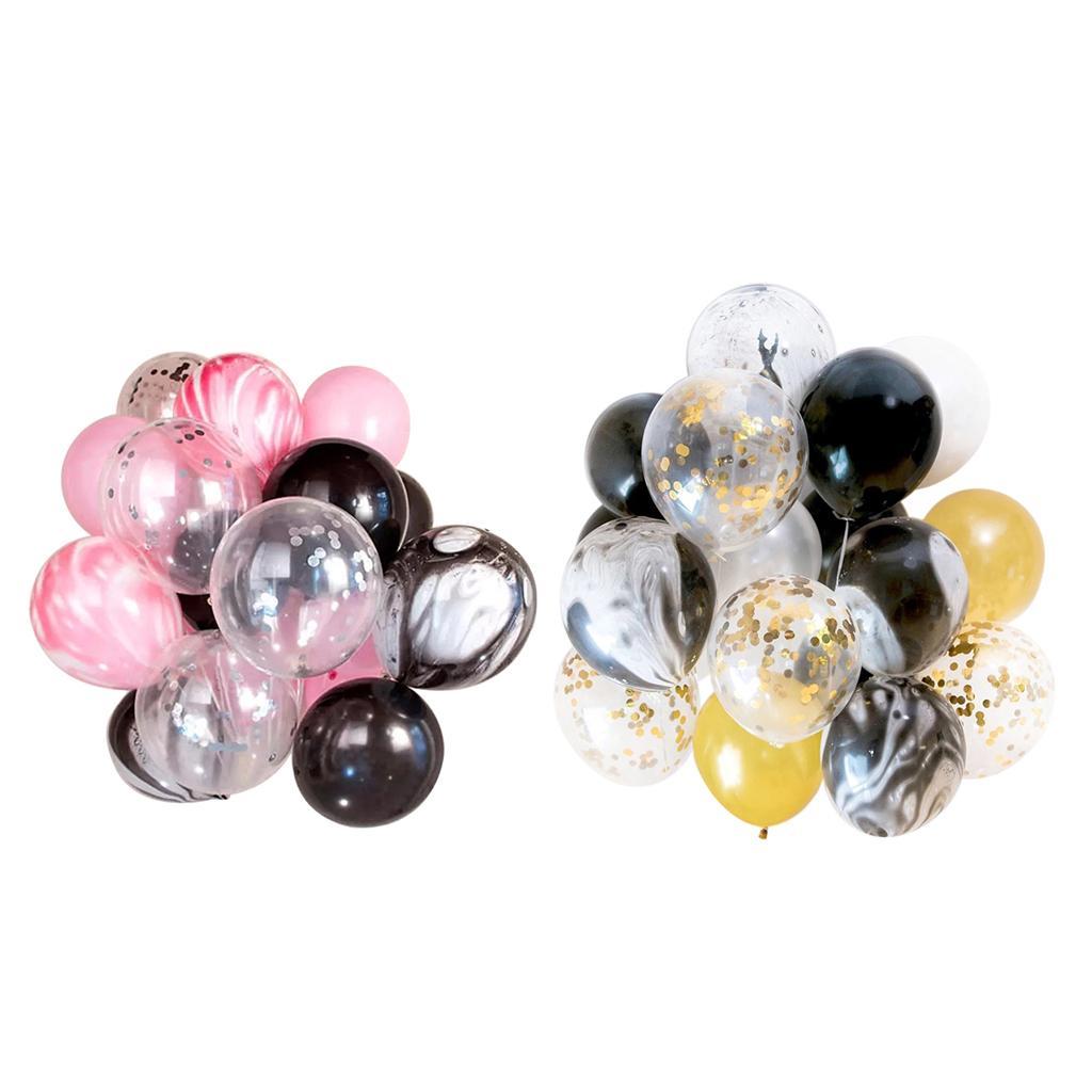 20 Pieces Agate Confetti Latex Balloons Wedding Birthday Party Decor