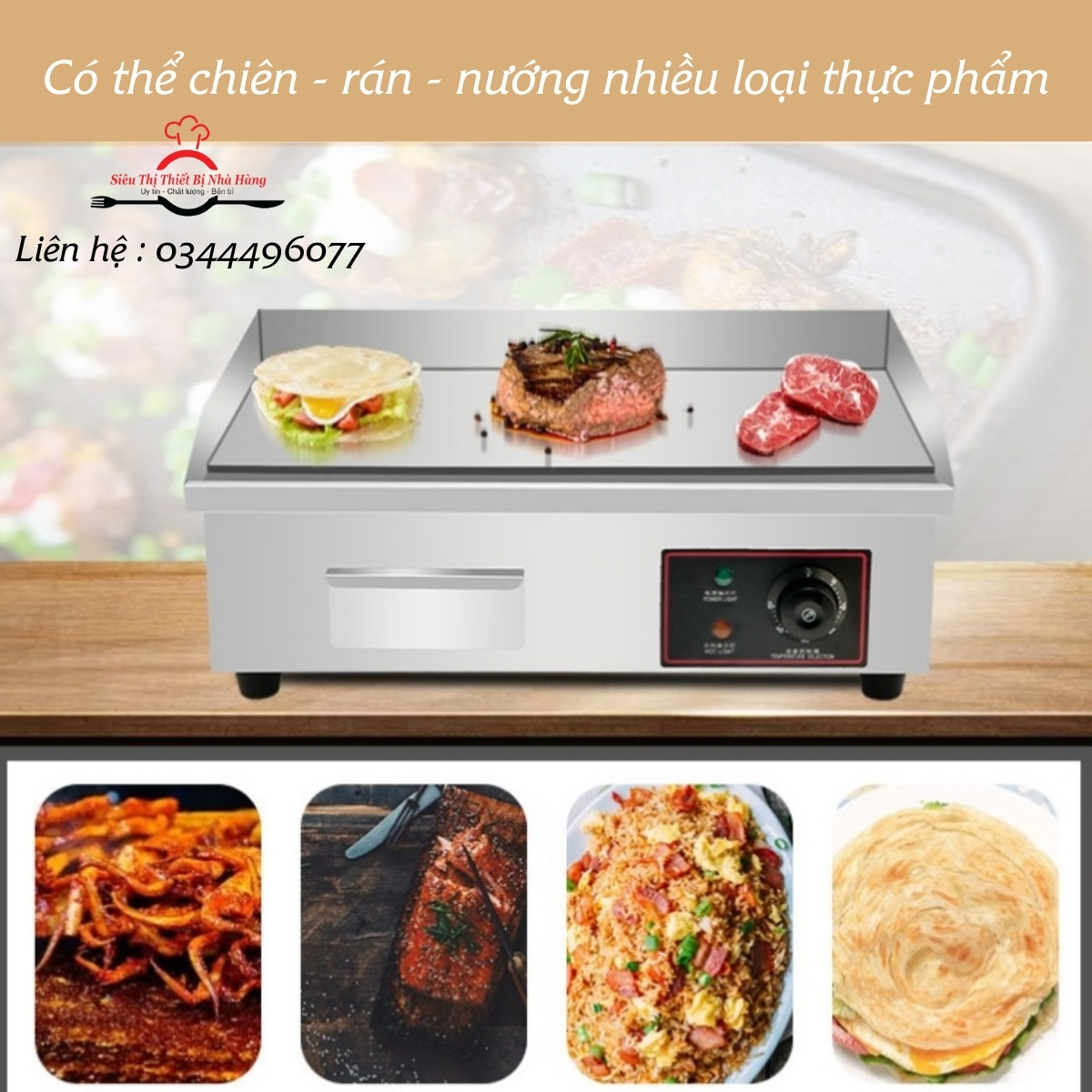 [Dùng điện] TẶNG XẺNG LẬT BÁNH - Bếp chiên rán mặt phẳng điện ngắn GH 818B- Bếp làm bánh doraemon