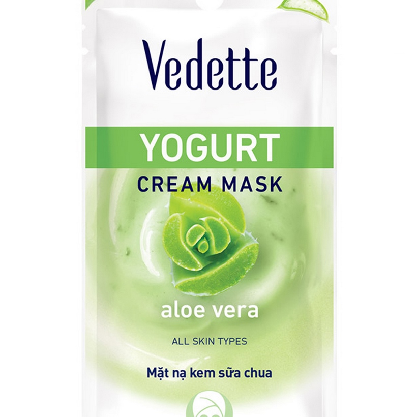 Mặt nạ sữa chua nha đam Vedette Yogurt Mask Aloe 10ml