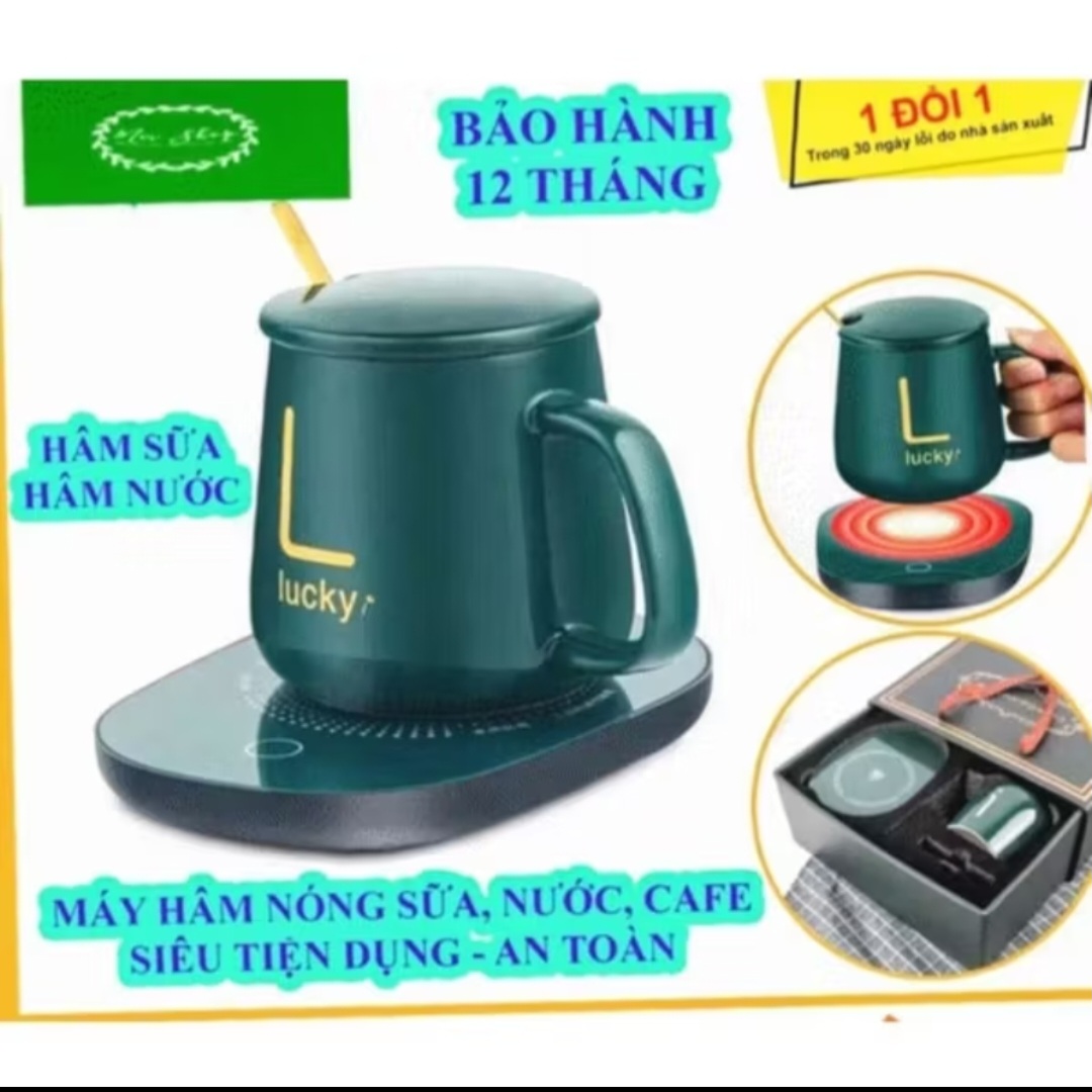 1 BỘ ĐẾ HÂM NÓNG NƯỚC TẶNG KÈM THEO CỐC XỨ SANG TRỌNG ĐẸP CHẤT LƯỢNG CHO MỌI NHÀ