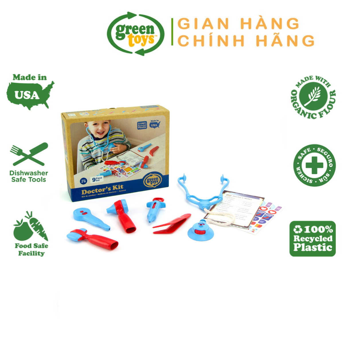 Bộ Đồ Chơi Đóng Vai Bác Sỹ Green Toys Cho Bé Từ 2-8 Tuổi