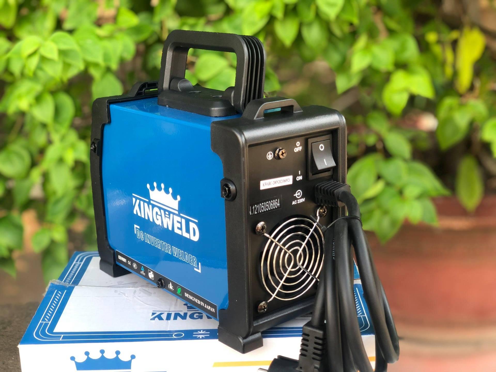 MÁY HÀN QUE MINI ĐIỆN TỬ KINGWELD KWARC-200N - HÀNG CHÍNH HÃNG