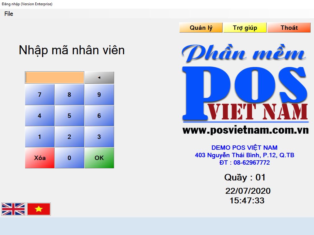 Phần mềm quản lý bán hàng POS VIỆT NAM - Hàng chính hãng