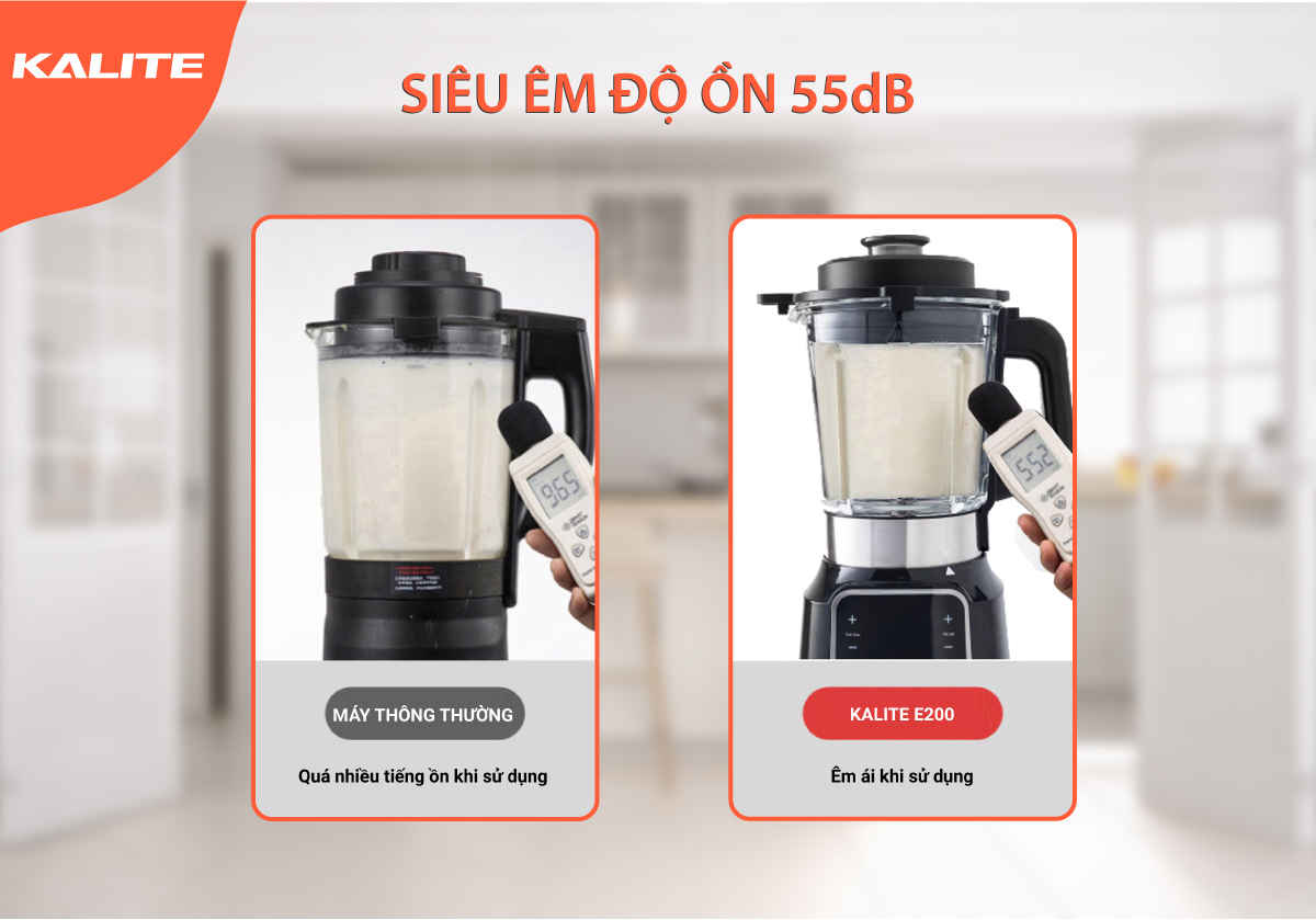 Máy Làm Sữa Hạt Và Sinh Tố Đa Năng KALITE E-200 180W 2L- Hàng Chính Hãng